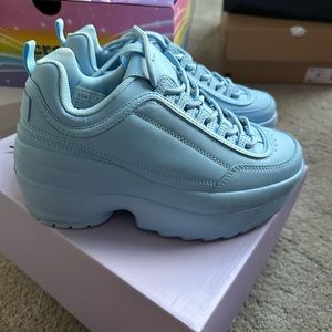 Dollskill blue platform sneakers